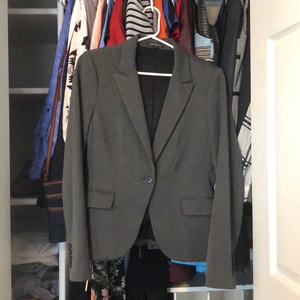 Express Blazer in Dark Grey